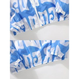 メンズカジュアルサマーワインブレーカージャケット - 軽量、日焼け止め付きフード付きコート、ポケット付き、ジップアップ、伸びない素材、屋外活動に最適、カジュアルな衣装|フード付きジャケット|織物