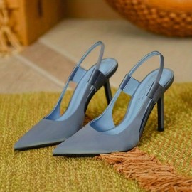女性用新作フェアリーピンクポインテッドフレンチスティレットミュールサンダル - ウルトラファインハイヒール、スリップオンクローズドトゥ、ソフトマイクロファイバー＆クッションインソール、カジュアル＆フォーマルウェア用ラバーソール